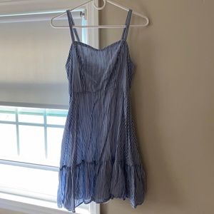 White and blue stripped Old Navy dress